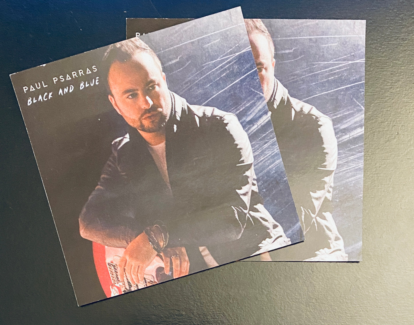 Black and Blue Cover Art Stickers + Autograph on CD